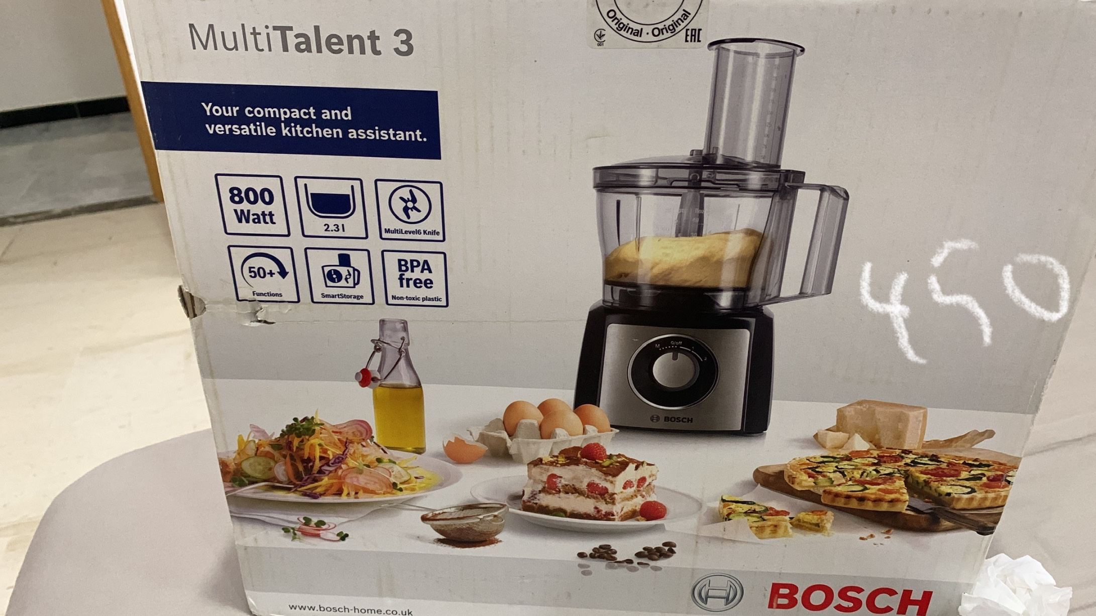 Robot Bosh Multifonction Multitalent 3 B1EMCM3PM3-Noir/ Inox BOSH
