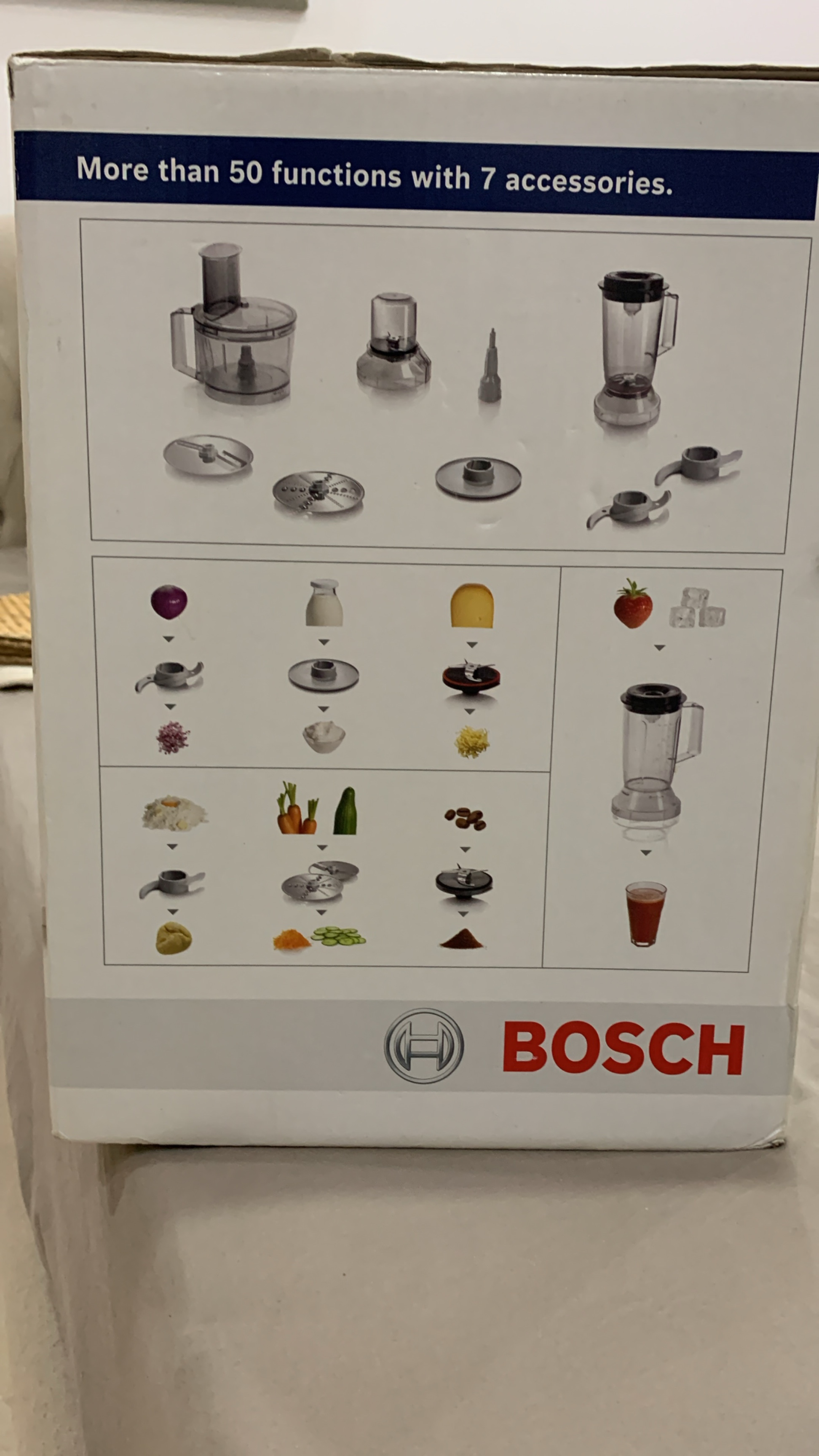 Robot Bosh Multifonction Multitalent 3 B1EMCM3PM3-Noir/ Inox BOSH