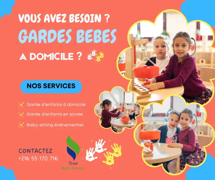 Société  TMS propose des Assistantes Maternelles A AIN ZAGHOUAN