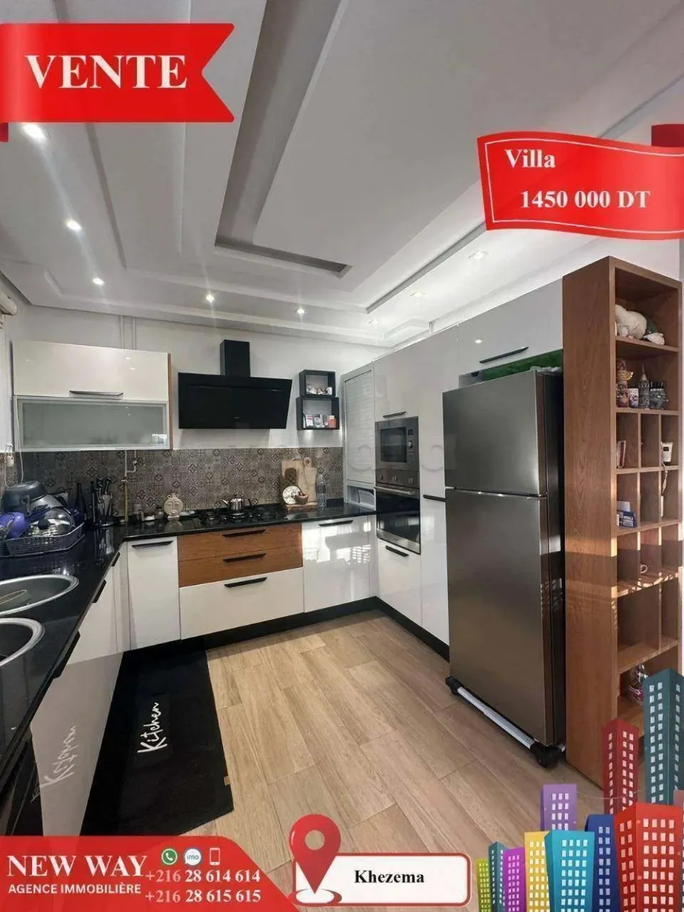 Villa à Khezema ouest , dans un quartier résidentiel