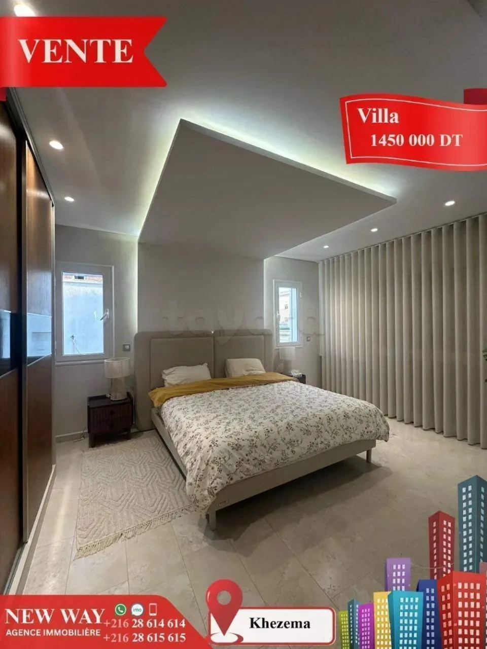 Villa à Khezema ouest , dans un quartier résidentiel