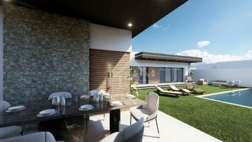 Villa Toute neuve S+3 avec piscine à Hammamet Sud à vendre 51355351