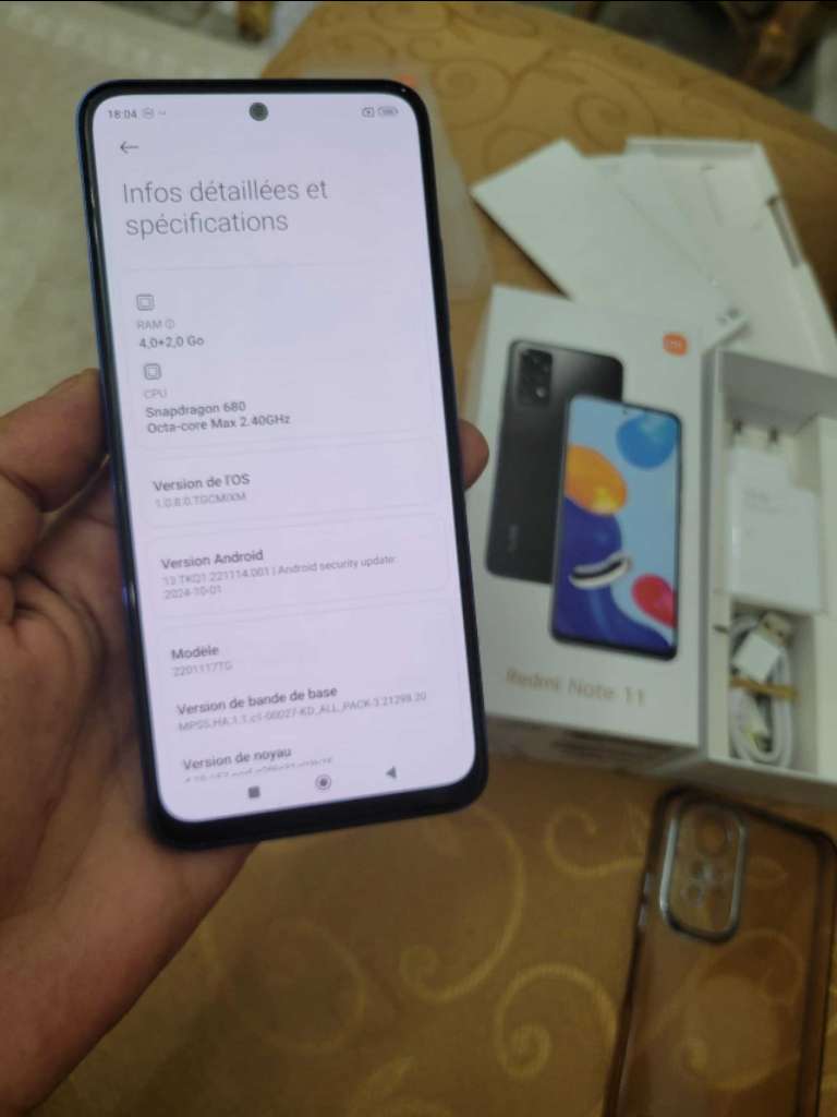 redmi note 11 en bon état
ram 4g +2g
stockage 128g