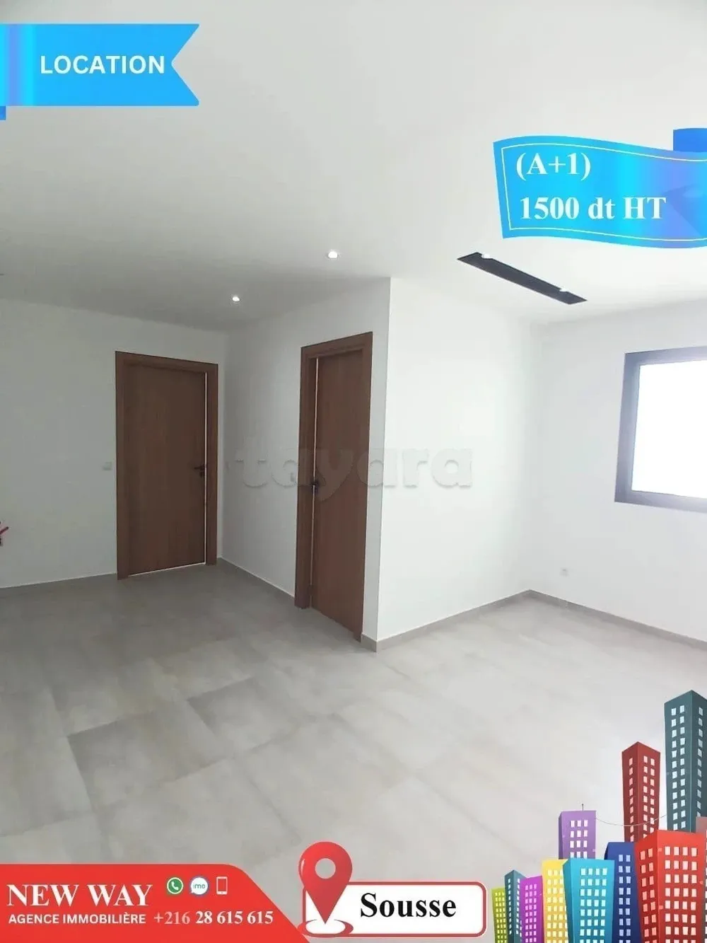 Bureau (A+1) à Sousse dans un Emplacement Stratégique