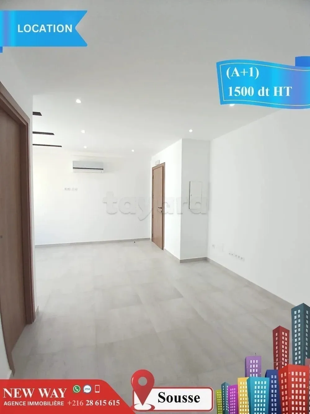 Bureau (A+1) à Sousse dans un Emplacement Stratégique