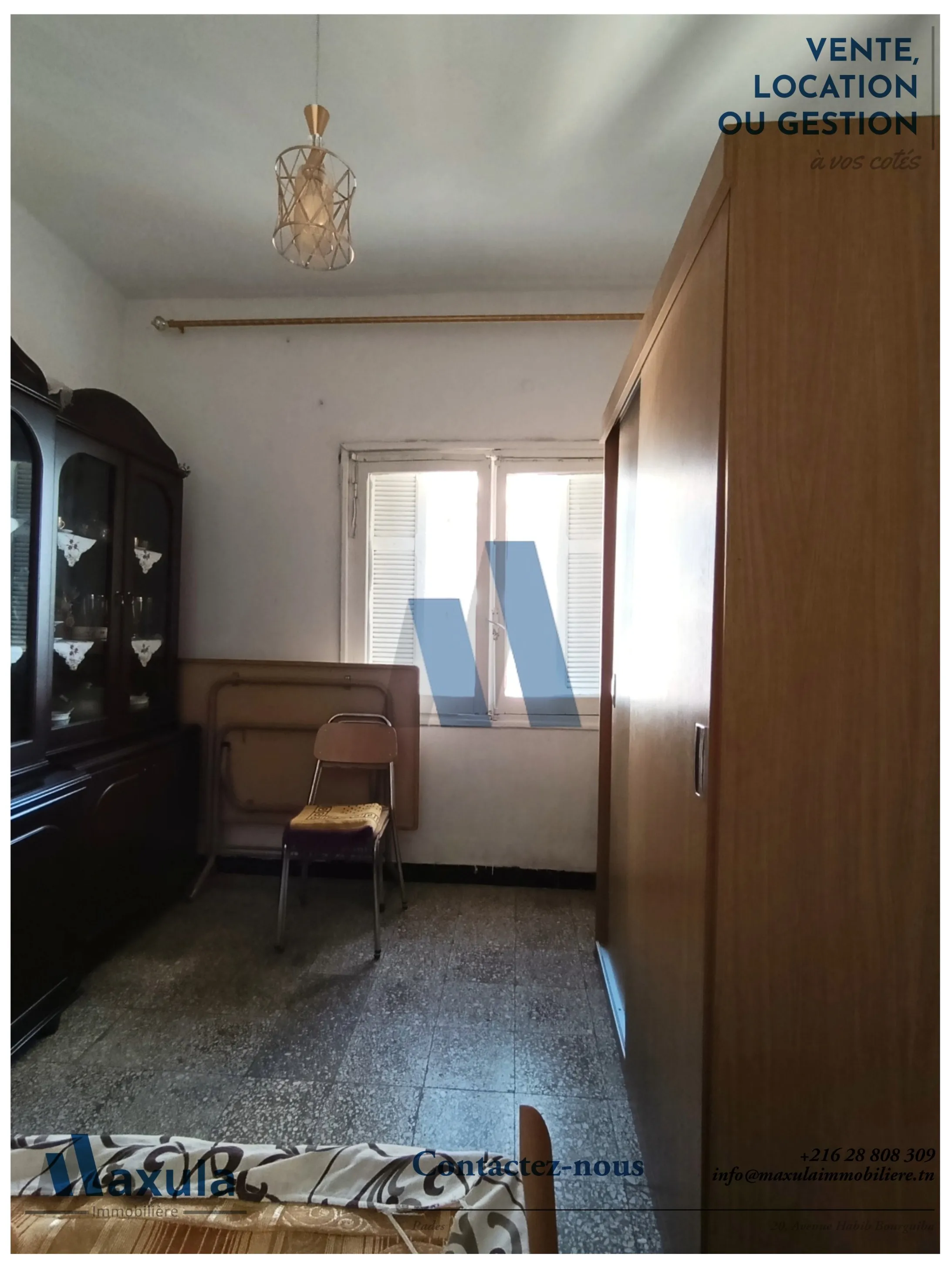 À VENDRE APPARTEMENT S+3 AU 3ÈME ÉTAGE À RADES SNIT