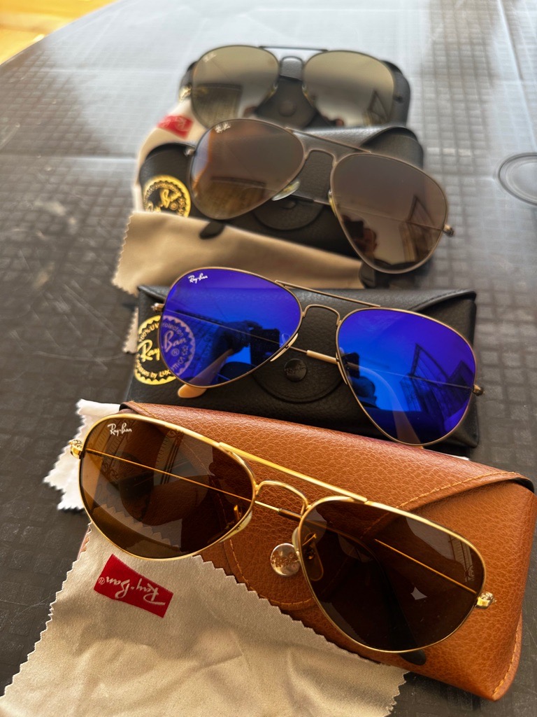 4 lunettes Ray-Ban original importées de l’Allemagne