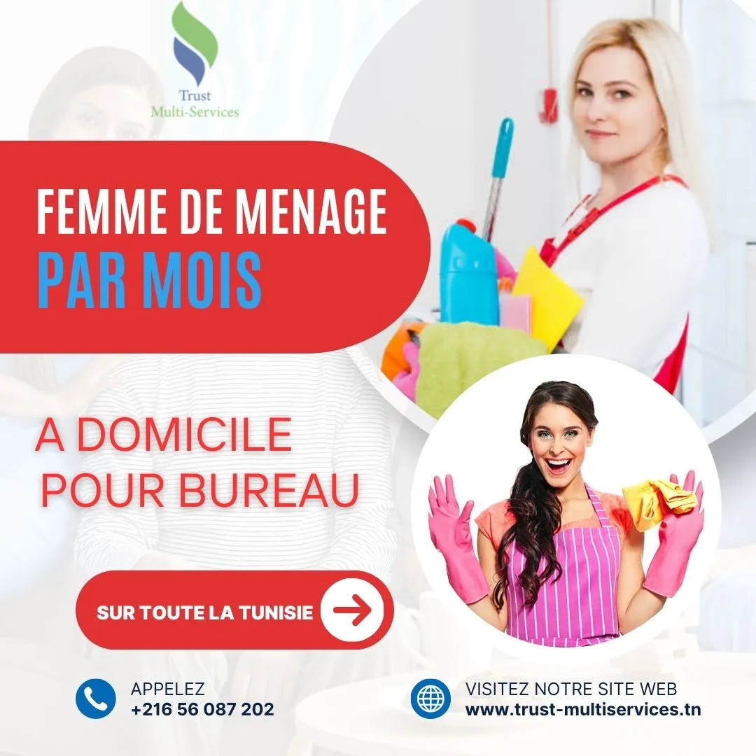 femme de ménage par jour à boumhal