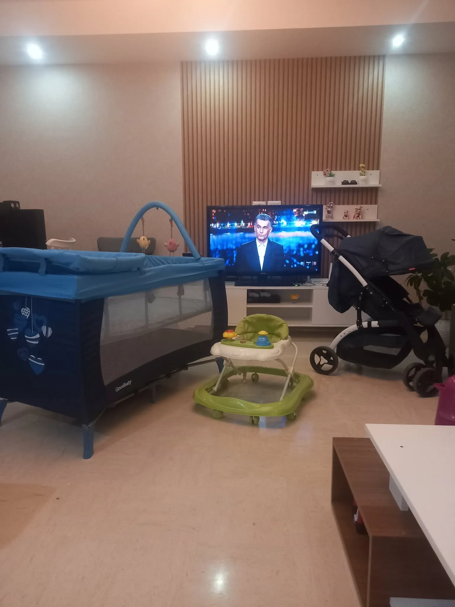 Vendre Parc-lit+poussette+Trotteur vert