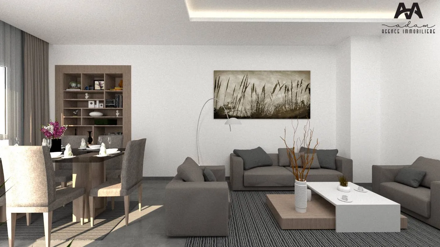 Appartement S+1 de 66m² à Cité el Wafa, Mrezga