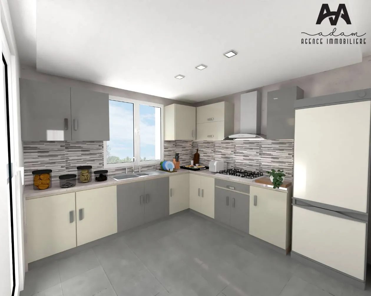 Appartement S+1 de 66m² à Cité el Wafa, Mrezga