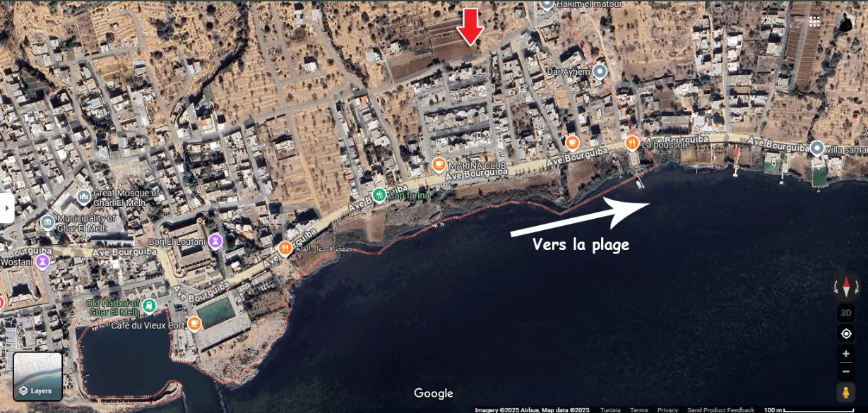 Terrains à Vendre à Ghar El Melh, Bizerte – Vue Mer et Lac