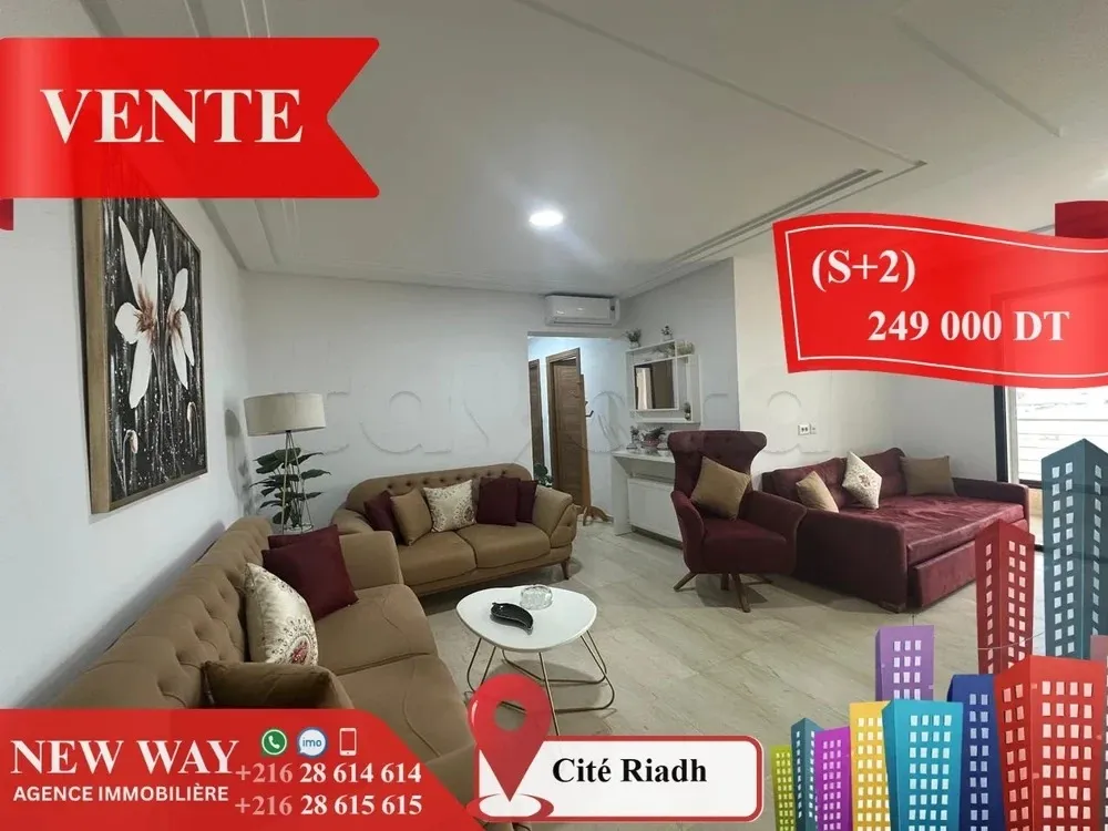 (S+2) à Cité Riadh 1 avec Place de Parking