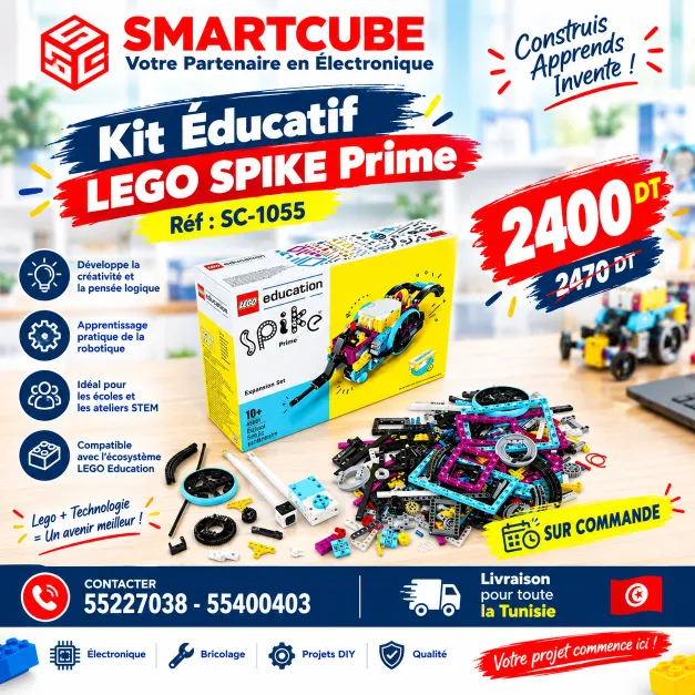 LEGO Education SPIKE Prime – Apprenez en construisant !, sous garantie, emballage d'origine