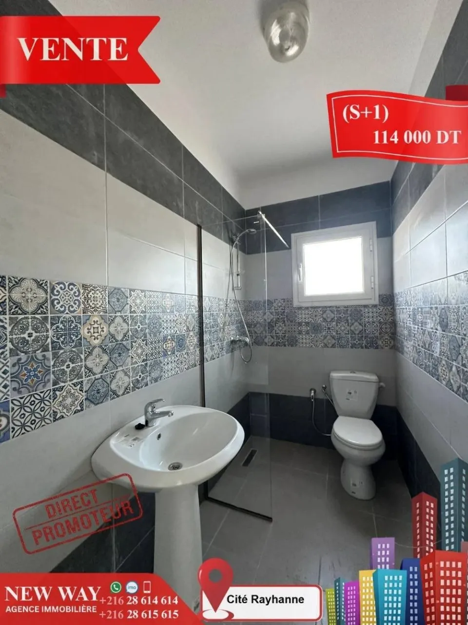 (S+1) Directe Promoteur à Cité Rayhanne
