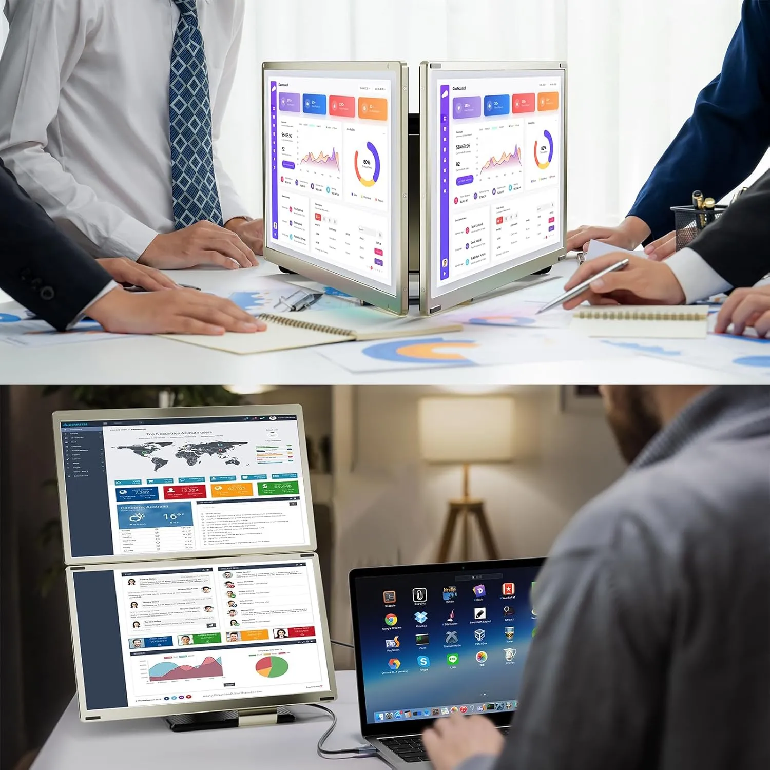 Écran Extenseur, Laptop, Portable TRIPLE EXTENSION