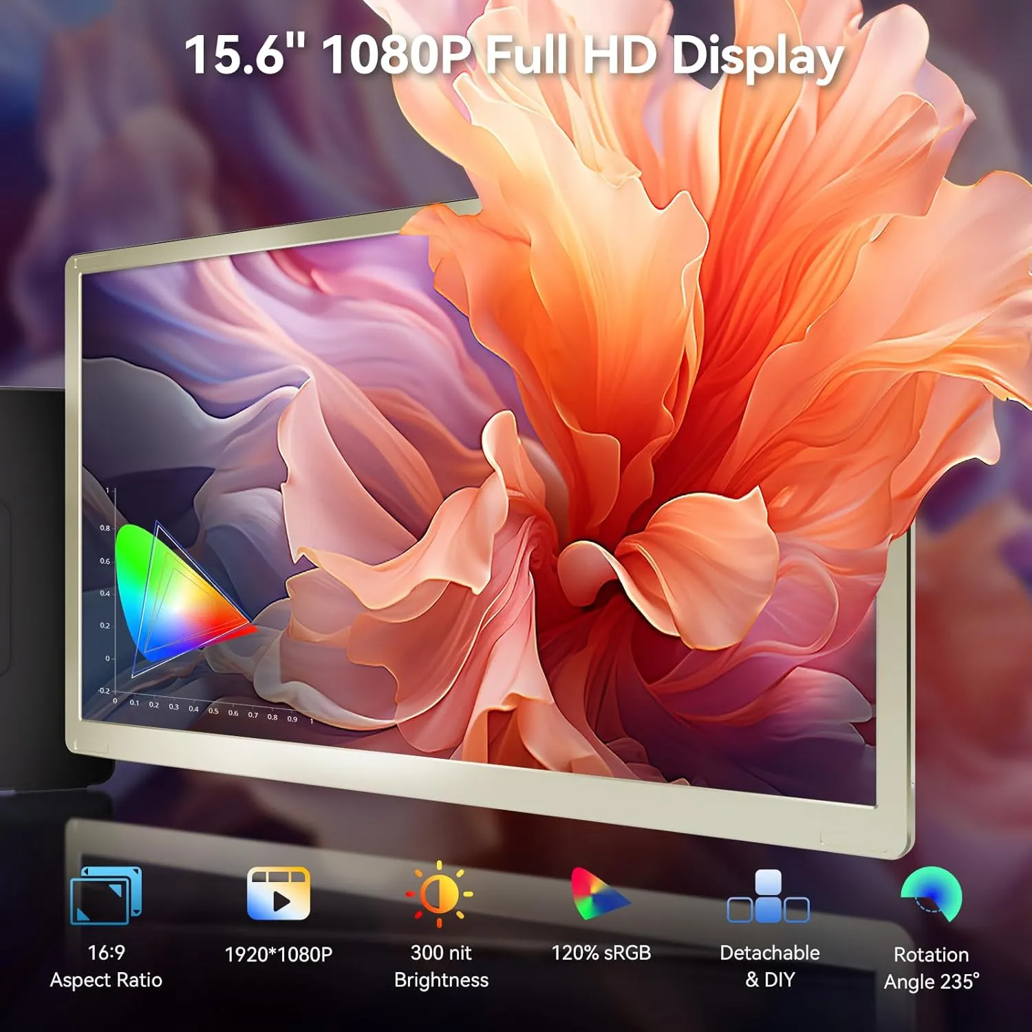 Écran Extenseur, Laptop, Portable TRIPLE EXTENSION