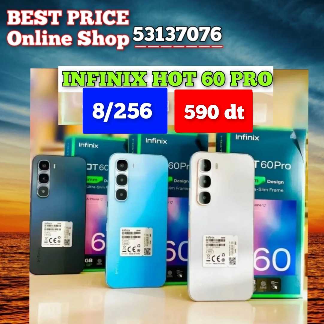 Infinix HOT 60 PRO 8+8/256 Cacheté paquet fermé #Validé✔️