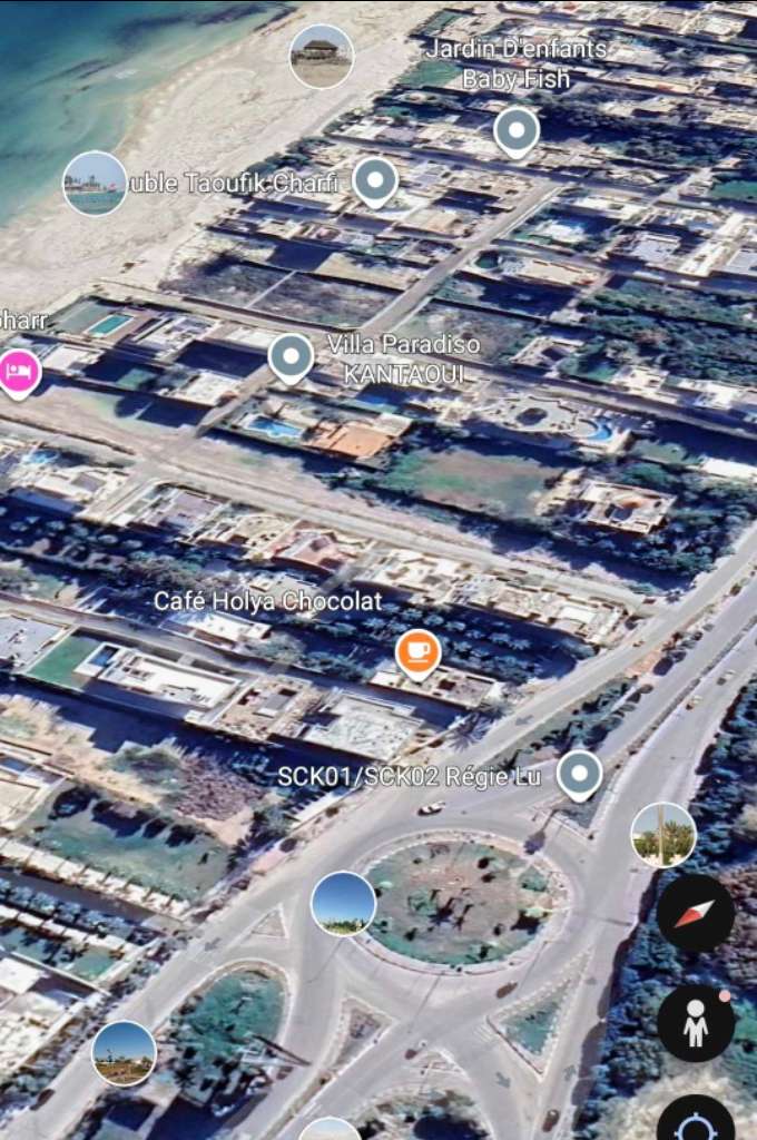 Villa 1500 m2 route touristique kantaoui 