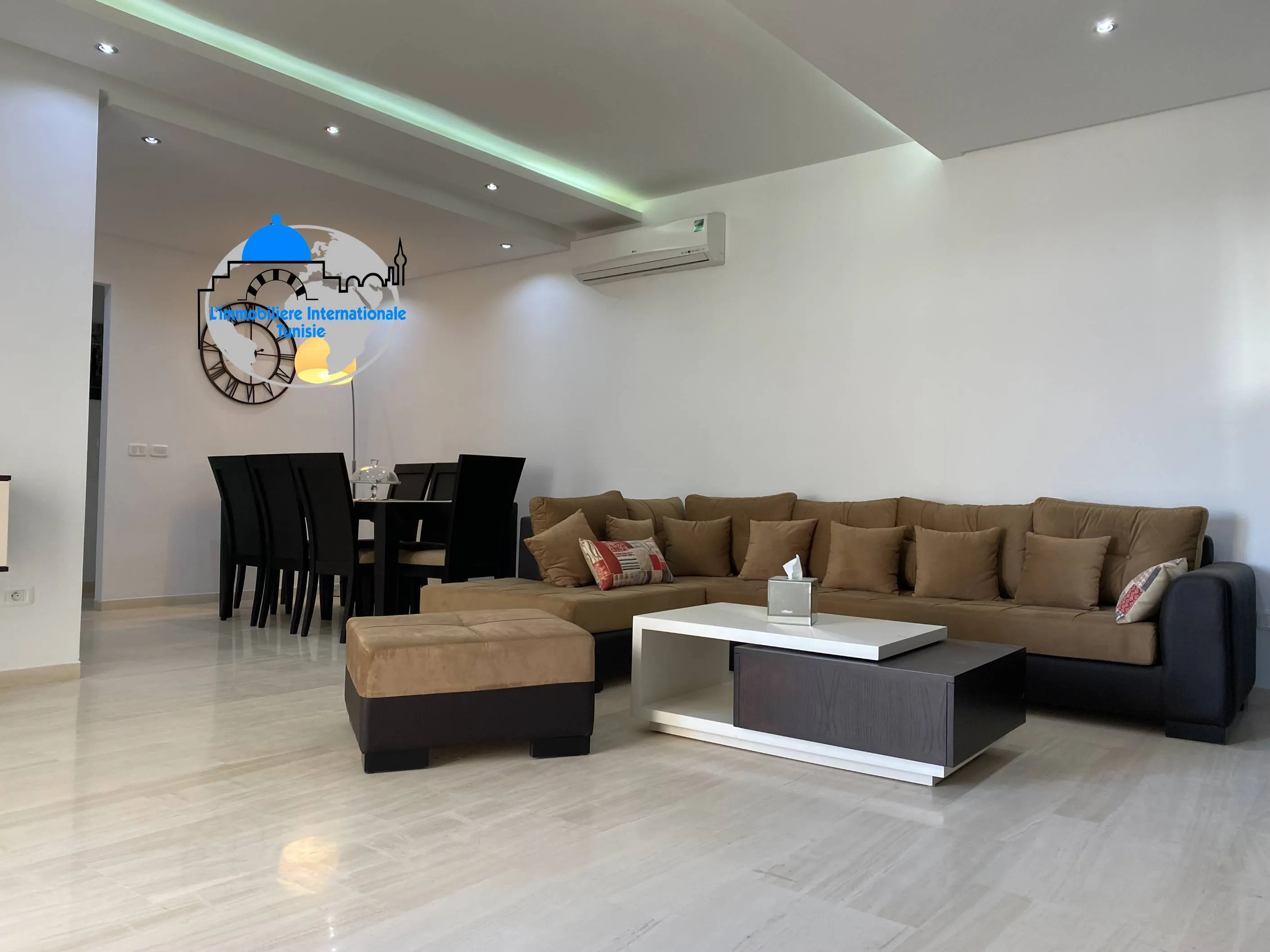 Appartement S+2 meublé à louer à Khzema