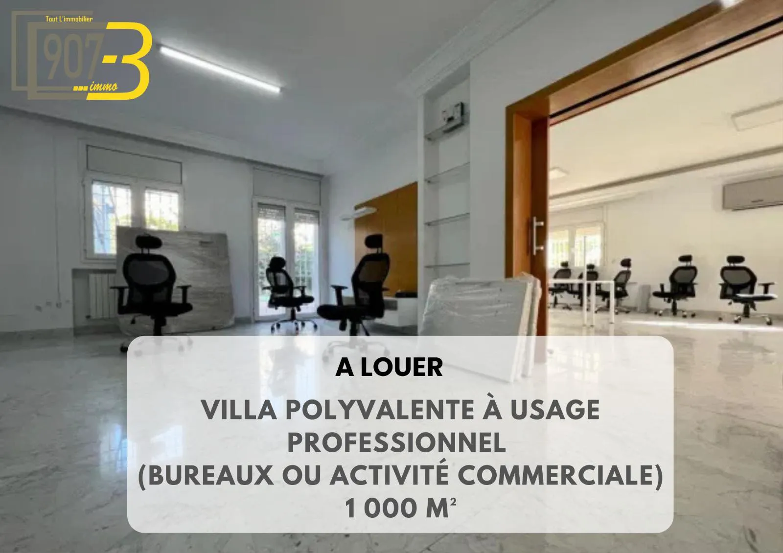 À louer – Villa à usage bureautique 🏠– Notre Dame📌