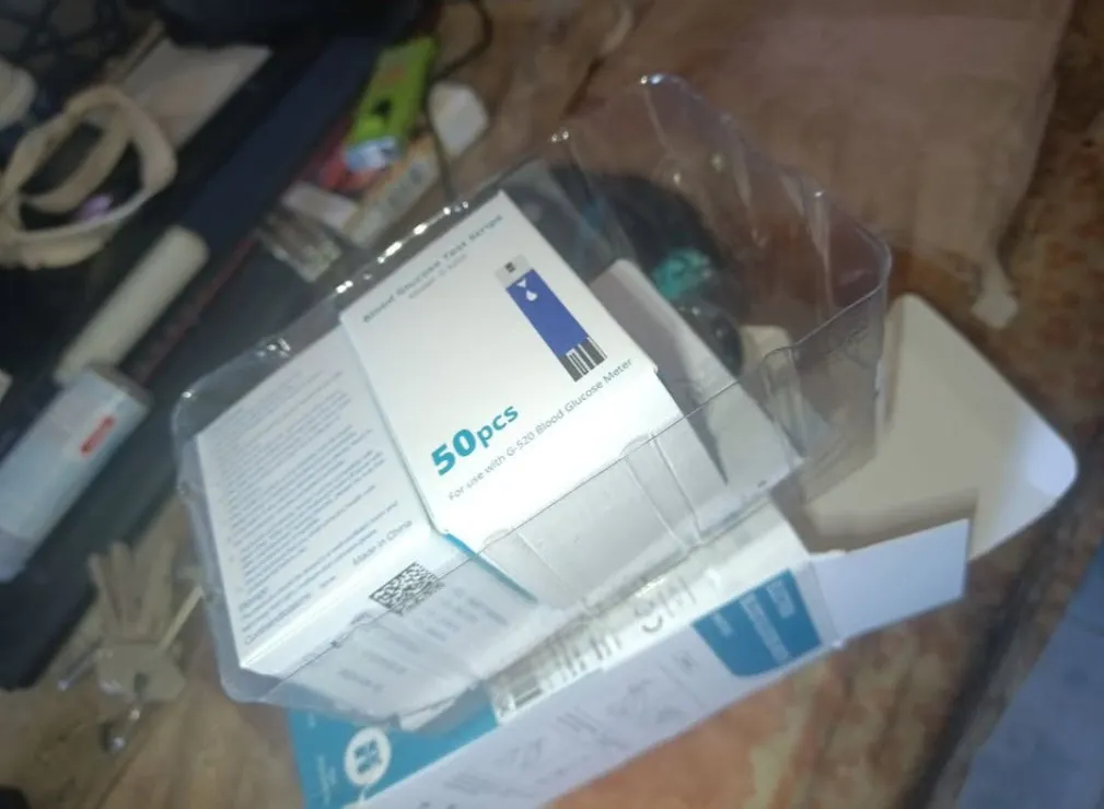 Compteur de glycémie, Kit de test du diabète,avec 50 bandelettes de Test + 50 lancettes IMPORTER