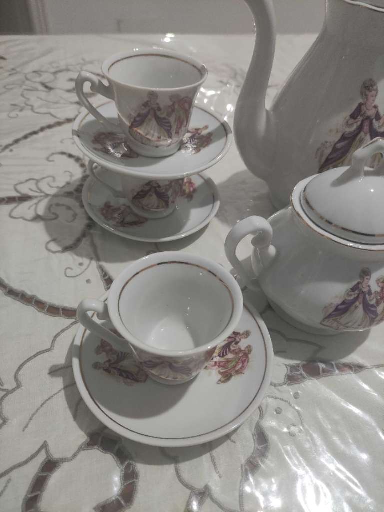 Service à café antiquité - Roméo et Juliette 