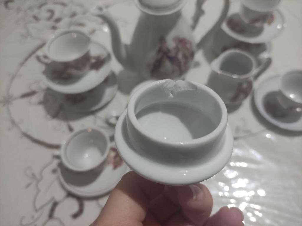 Service à café antiquité - Roméo et Juliette 