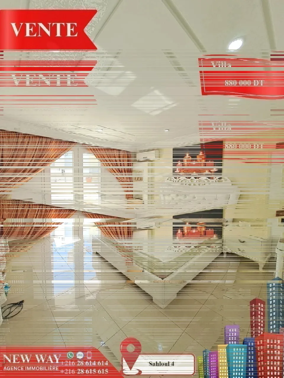 Villa à Sahloul 4 dans un quartier calme et Résidentiel