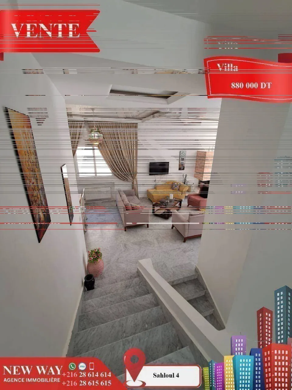 Villa à Sahloul 4 dans un quartier calme et Résidentiel