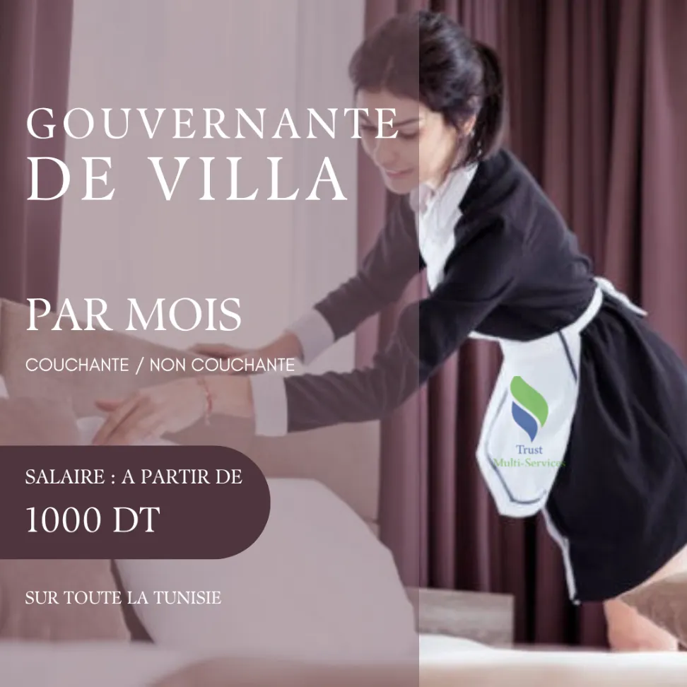 Gouvernante de Villa de Confiance à Temps Plein