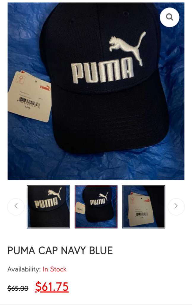 casquette puma original xl