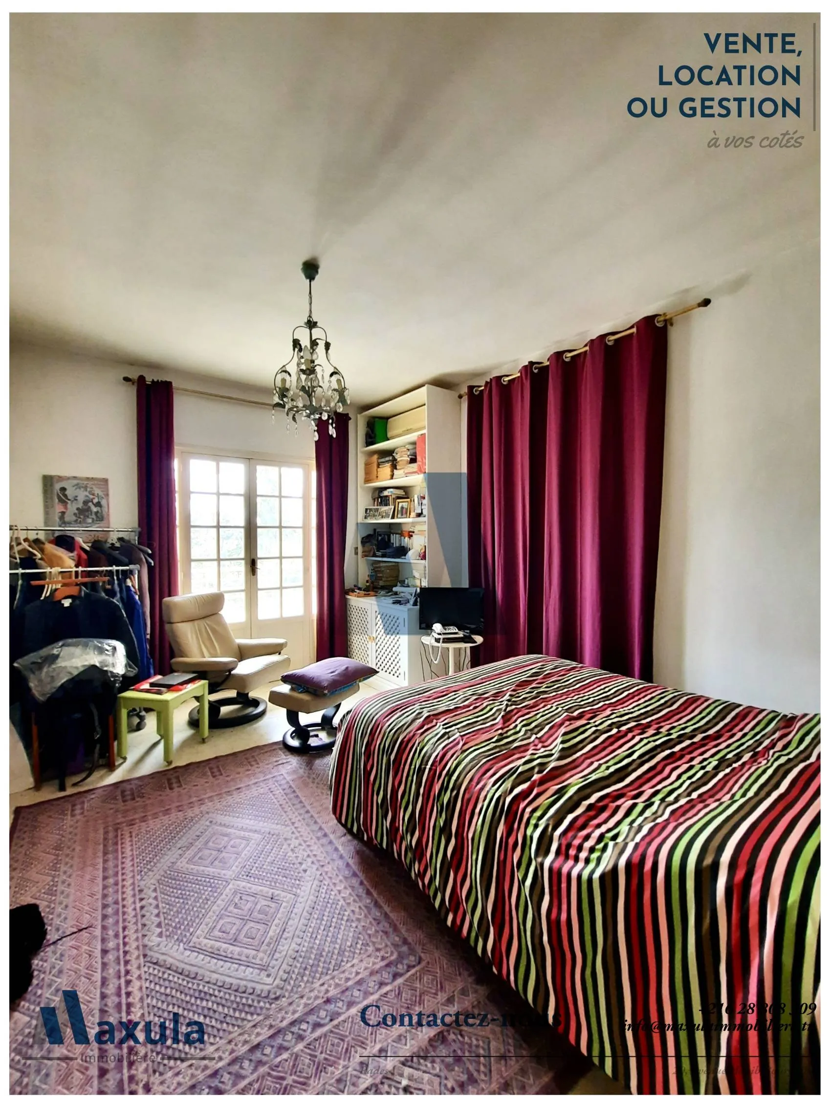 À VENDRE VILLA S+5 DANS LA QUIÉTUDE DE RADES MONGIL