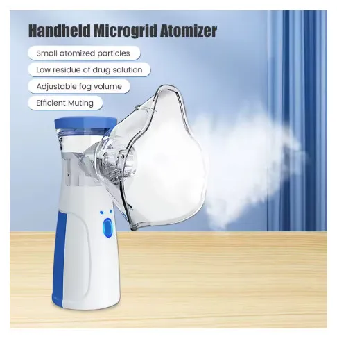 Nébuliseur à inhaler portable pour adulte, mini atomiseur à mailles, silencieux