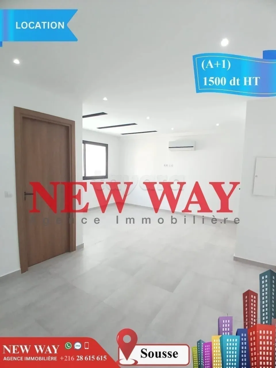 Bureau (A+1) à Sousse dans un Emplacement Stratégique