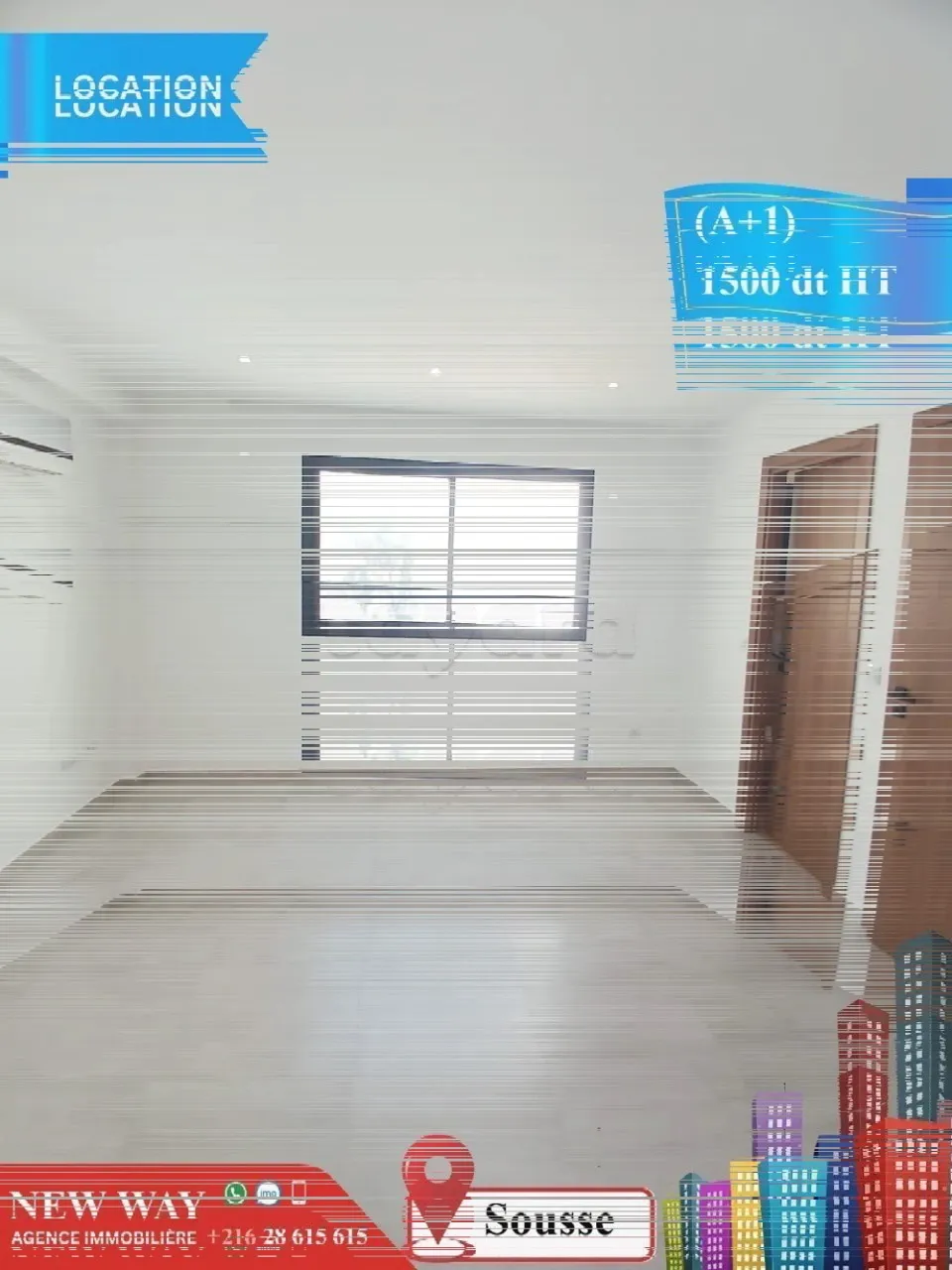 Bureau (A+1) à Sousse dans un Emplacement Stratégique