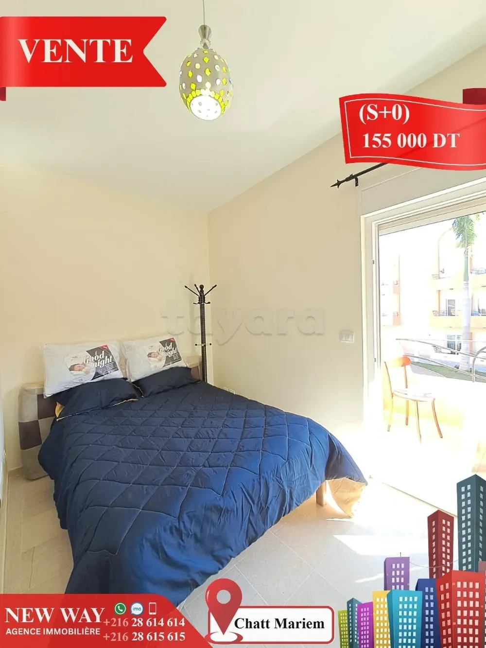 Appartement (s+0) à Chatt Mariem Prés de la mer
