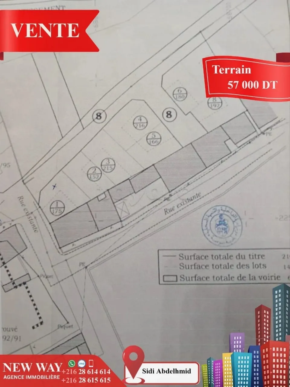 Terrain (R+2) à Sidi Abdelhamid, Proche de Toutes Commodités