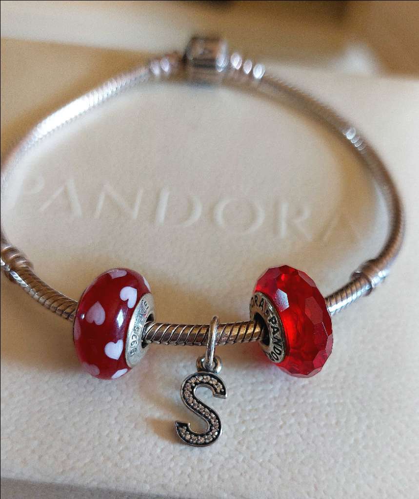 Bracelet Pandora Italy en argent massif et acier inoxidable