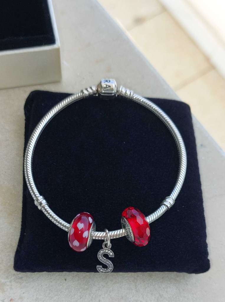 Bracelet Pandora Italy en argent massif et acier inoxidable