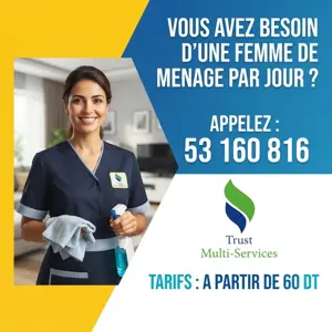 femme de menage par jour a borj touil