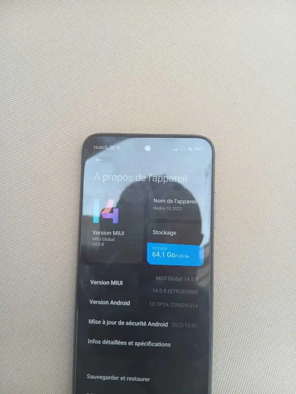 Portable Redmi xiomi 10 2022