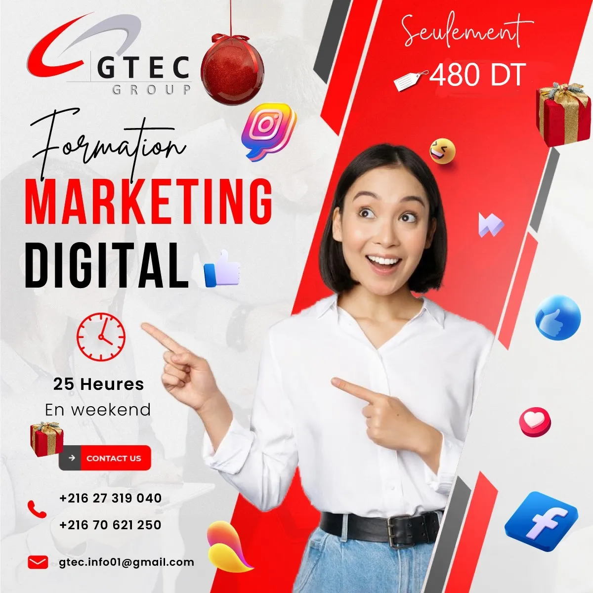 Formation en Marketing Digital Ă Seulement 480 DT !!!