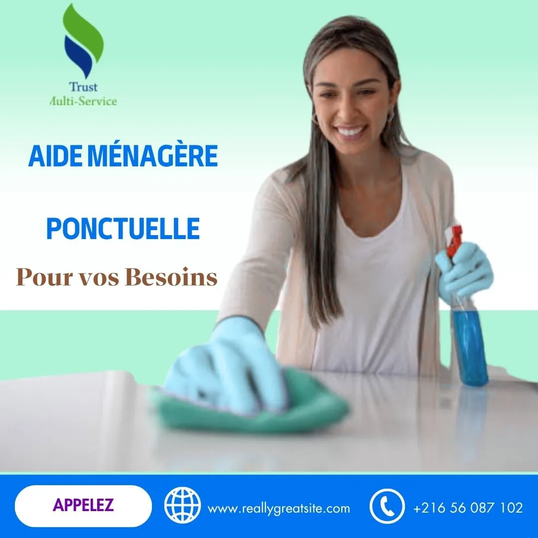 Vous cherchez une femme de ménage par Mois?