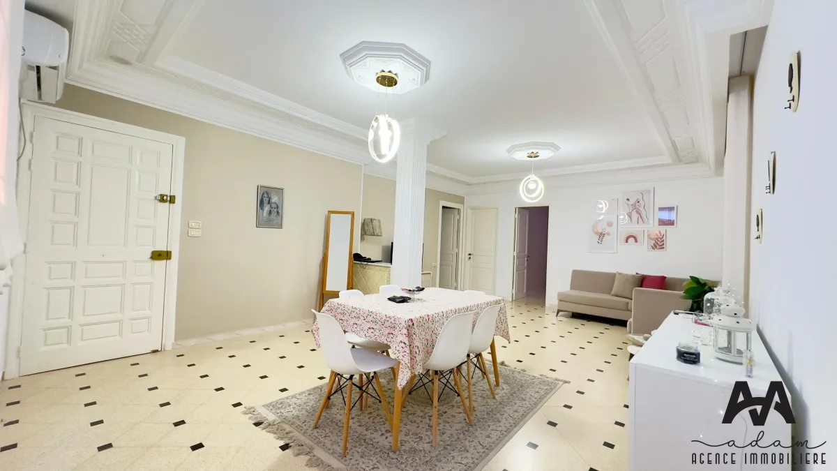 Etage de villa s+2 meublé à Nabeul.