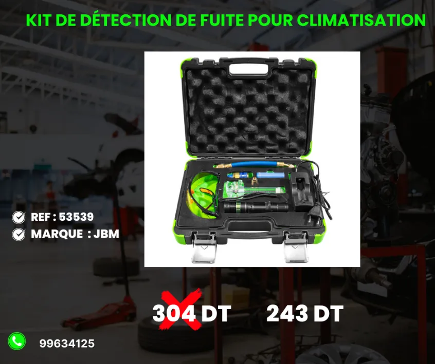 A VENDRE MATERIEL DE GARAGE REF : 53539 KIT DE DÉTECTION DE FUITE POUR CLIMATISATION