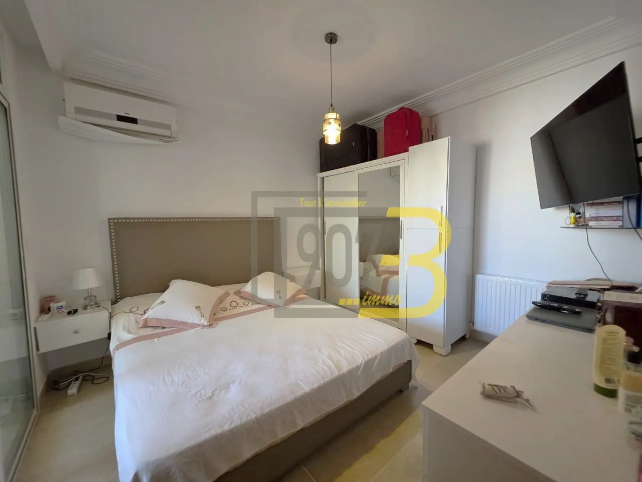 À louer En Exclusivité Unappartement S+1 vide à cité Ennasr