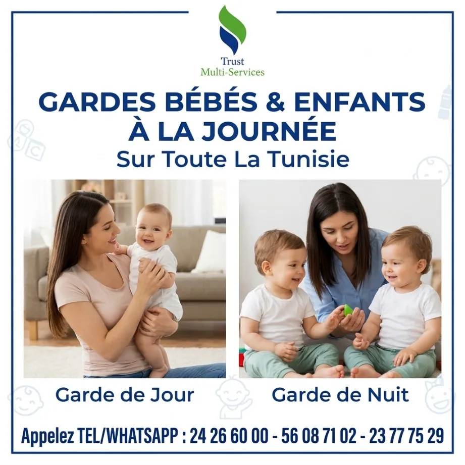 GARDES BEBES PAR MOIS A MOKNINE