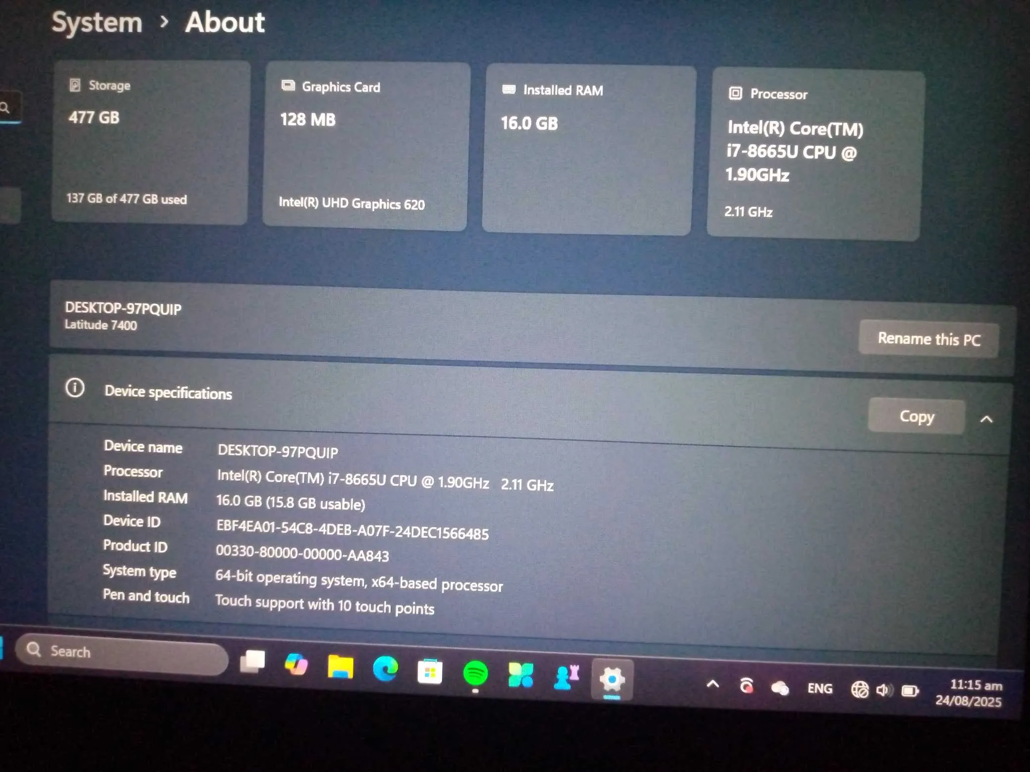 Dell Latitude 7400