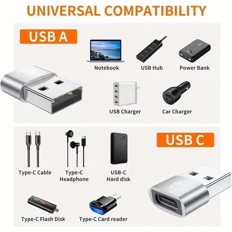 Adaptateurs OTG USB-A -> USB TYPE-C
